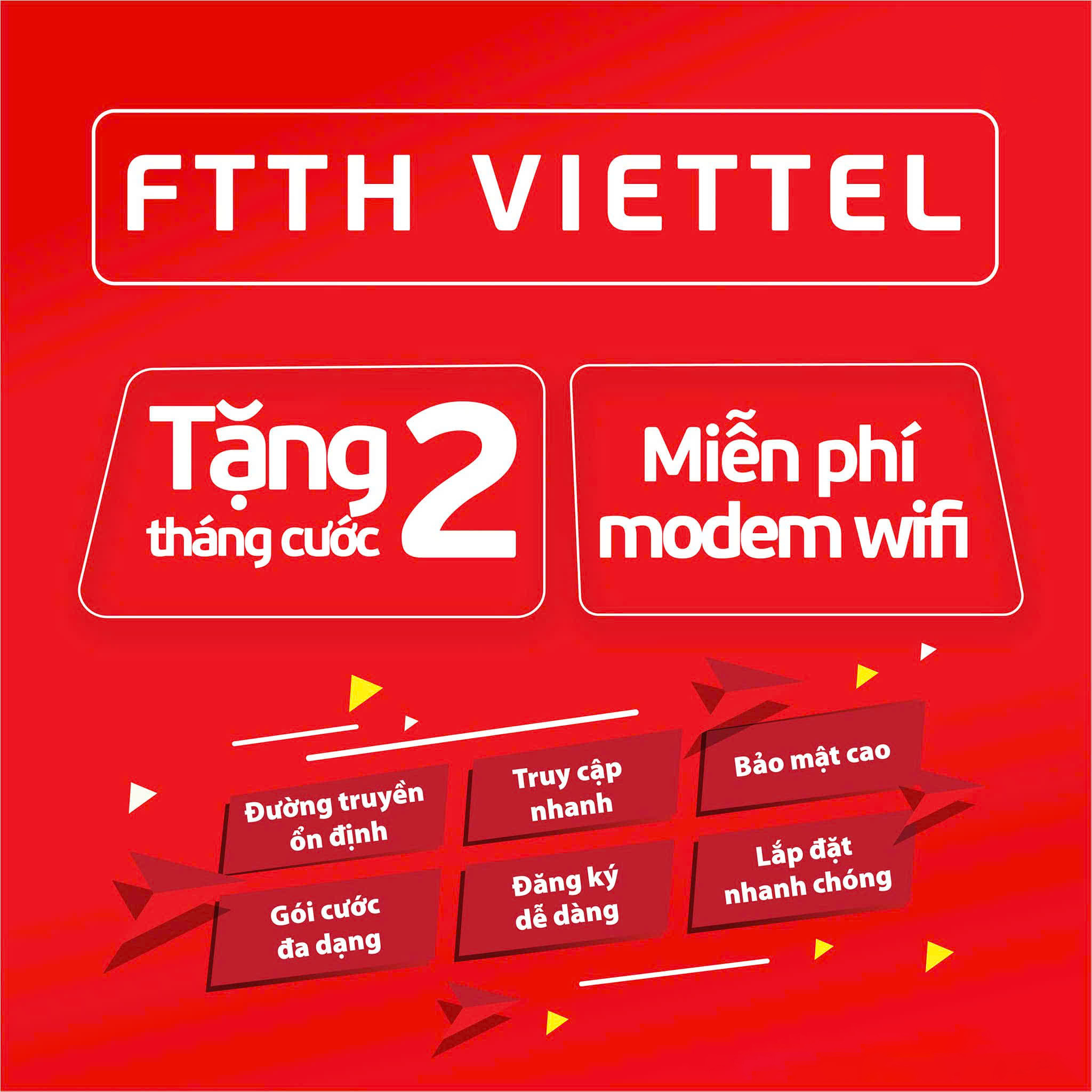 Đăng ký lắp wifi Cư Yang trọn gói tặng kèm thêm 02 tháng cước